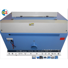 Fábrica de fornecimento de CO2 tubo de vidro mini máquina de gravação a laser (GS9060) com alta velocidade de corte